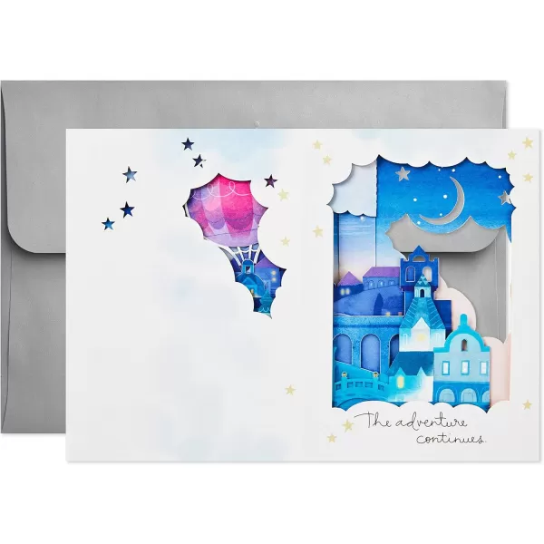 Hallmark Paper Wonder Displayable Pop Up Anniversary Card Adventure Continues