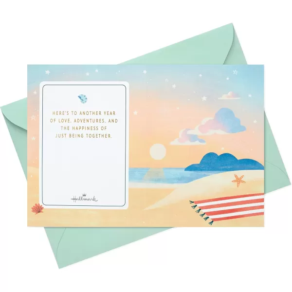 Hallmark Paper Wonder Displayable Pop Up Anniversary Card GoldfishDisplayable Beach Scene