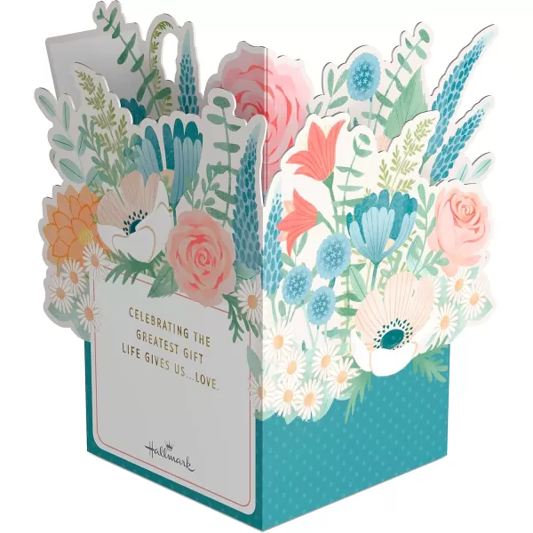 Hallmark Paper Wonder Pop Up Anniversary Card for Wife or Girlfriend Displayable BouquetDisplayable Bouquet