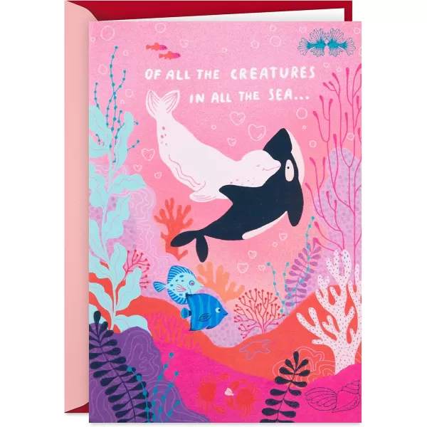 Hallmark Pop Up Valentines Day Card Sea Creatures in Love Anniversary Card for Husband Wife Boyfriend GirlfriendPop Up  Sea Creatures in Love