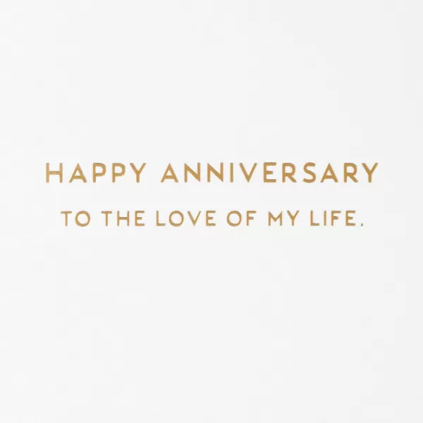 Hallmark Signature Anniversary Card for Husband Wife Boyfriend Girlfriend Love of My LifeLove of My Life