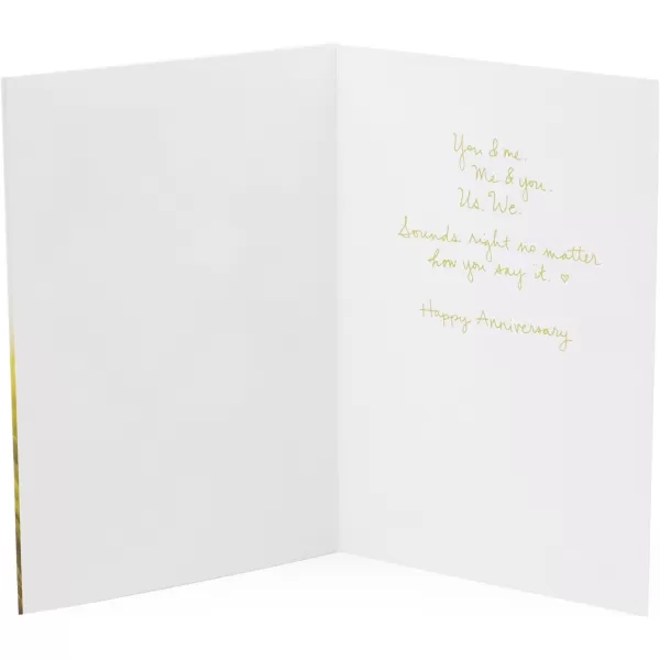 Hallmark Signature Anniversary Card for Husband Wife Boyfriend Girlfriend Love of My LifeWooden You  Me