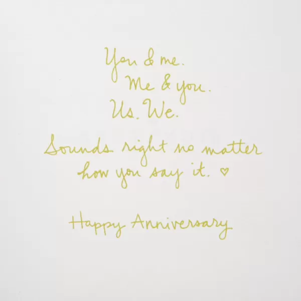 Hallmark Signature Anniversary Card for Husband Wife Boyfriend Girlfriend Love of My LifeWooden You  Me