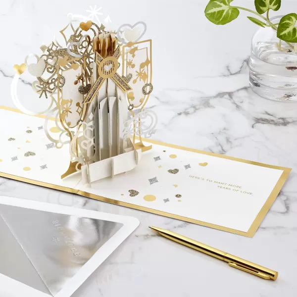 Hallmark Signature Paper Wonder Pop Up Anniversary Card Pop the Champagne