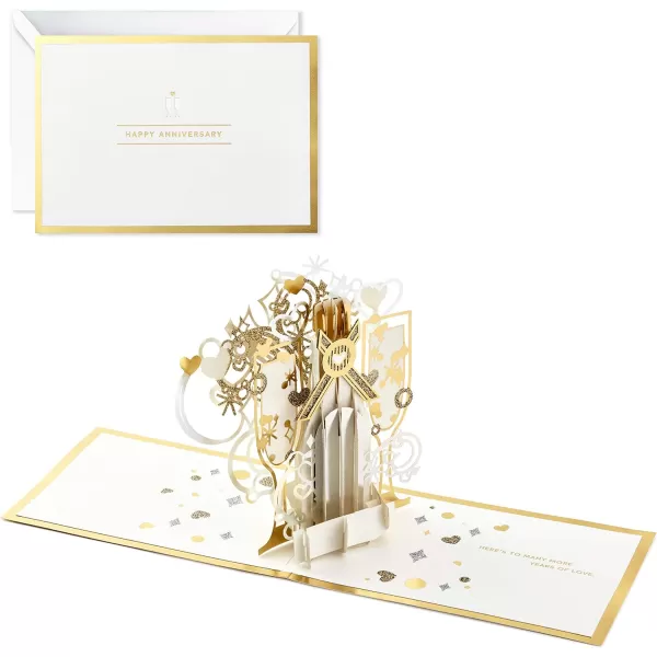 Hallmark Signature Paper Wonder Pop Up Anniversary Card Pop the Champagne