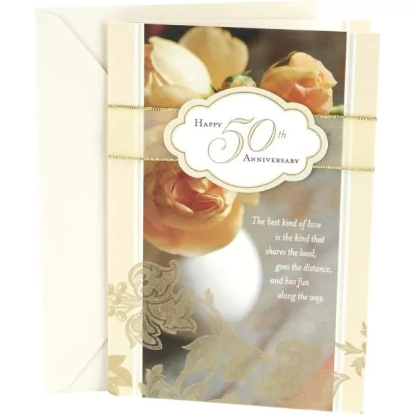 Hallmark 50th Anniversary Card RosesRoses