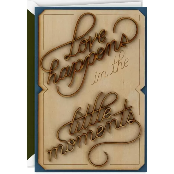 Hallmark Anniversary Card Love Card Romantic Birthday Card You Amaze MeLittle Moments  Wood Lettering