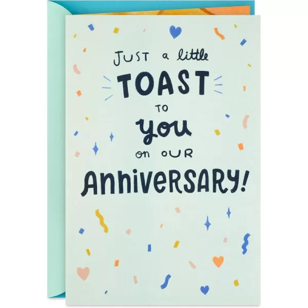 Hallmark Anniversary Card Nested Hearts 0599RZB1120Light Green