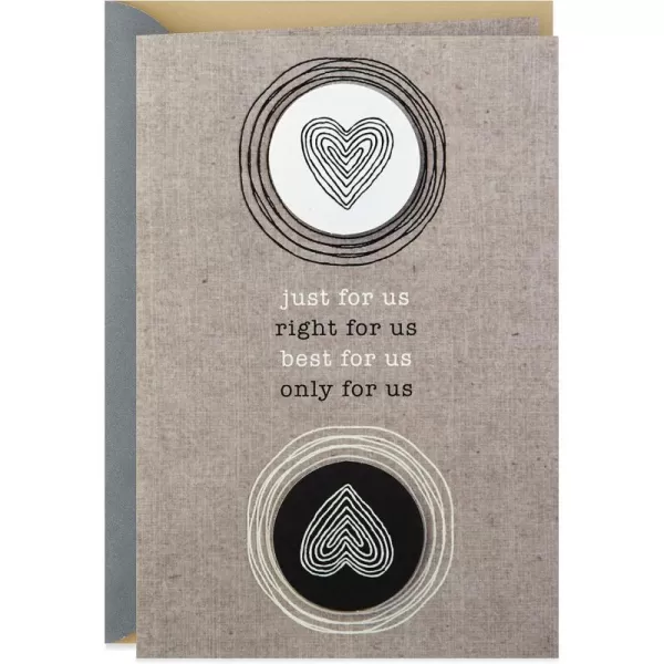 Hallmark Anniversary Card Two Hearts