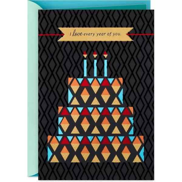 Hallmark Birthday Card for Husband Wife Boyfriend Girlfriend Birthday CakeBirthday Cake