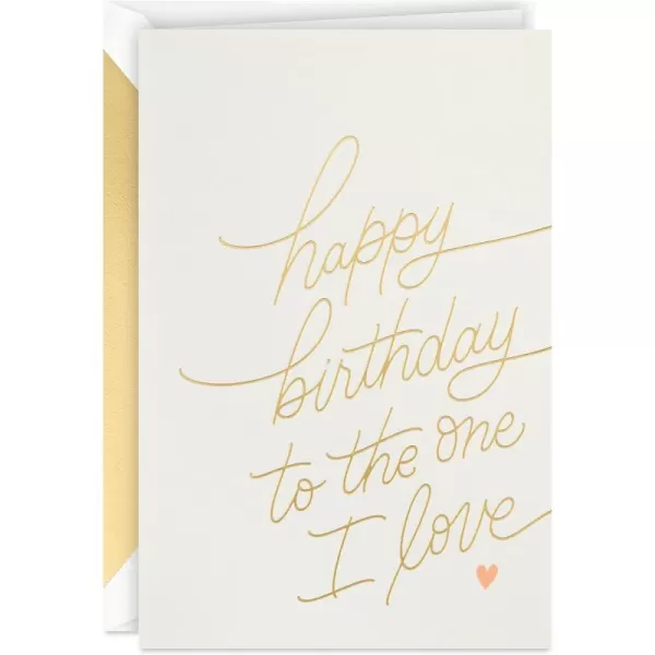 Hallmark Birthday Card for Husband Wife Boyfriend Girlfriend So LuckyOne I Love