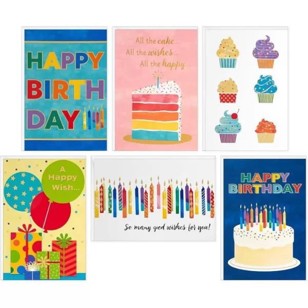 Hallmark Bulk Birthday Card Assortment 72 Cards with Envelopes for Kids Adults Coworkers Employees