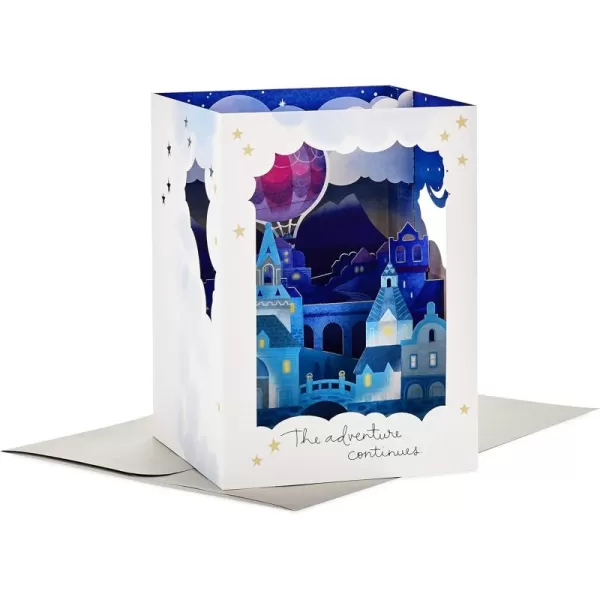 Hallmark Paper Wonder Displayable Pop Up Anniversary Card Adventure Continues