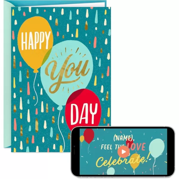 Hallmark Personalized Video Birthday Card Wish Big Record Your Own Video GreetingHappy You Day  Record Your Own Video Greeting