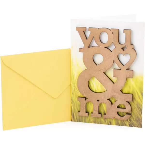 Hallmark Signature Anniversary Card for Husband Wife Boyfriend Girlfriend Love of My LifeWooden You  Me