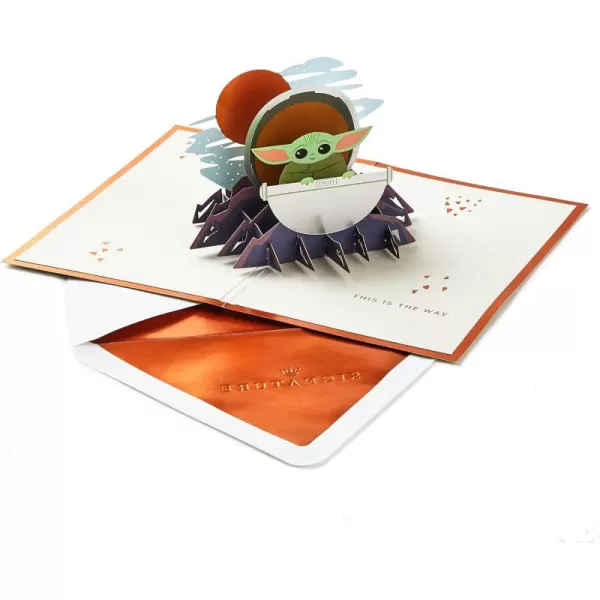 Hallmark Star Wars Birthday Card Happy Birthday Young JediPop Up  Baby Yoda