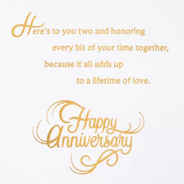 Hallmark 25th Anniversary Card for Couple Heres to You Two