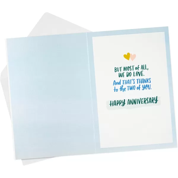 Hallmark Anniversary Greeting Card for Parents Grateful For You BothFun  Family  Faith in Each Other