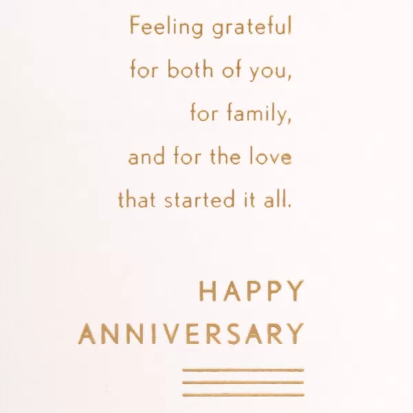 Hallmark Anniversary Greeting Card for Parents Grateful For You BothLoving Parents