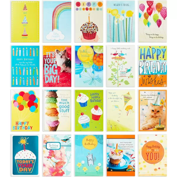 Hallmark Birthday Cards Assortment 20 Cards with Envelopes Refill Pack for Hallmark Card Organizer BoxCards Assortment  Cards Assortment  12