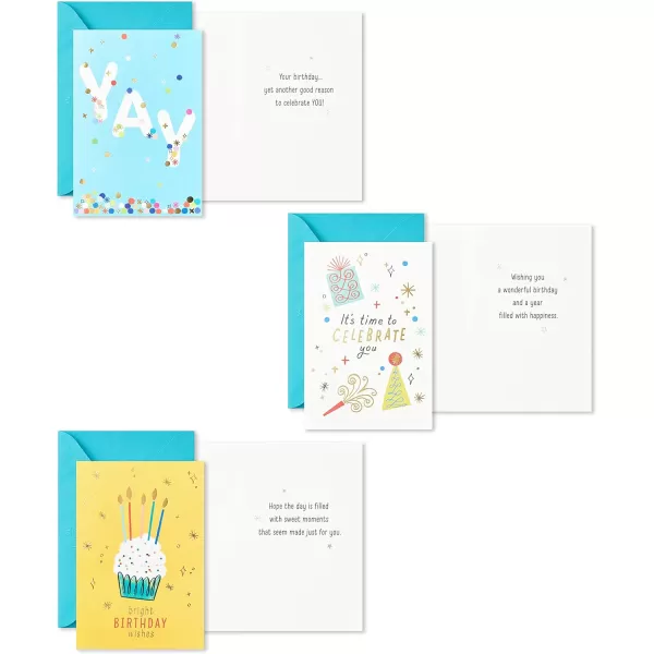 Hallmark Birthday Cards Assortment 36 Cards with Envelopes Bright Birthday WishesBright Birthday Wishes