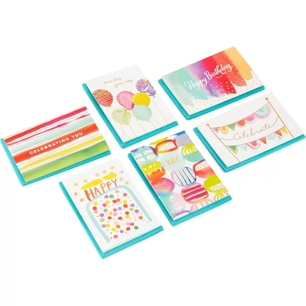 Hallmark Birthday Cards Assortment 36 Cards with Envelopes Bright Birthday WishesCelebrate