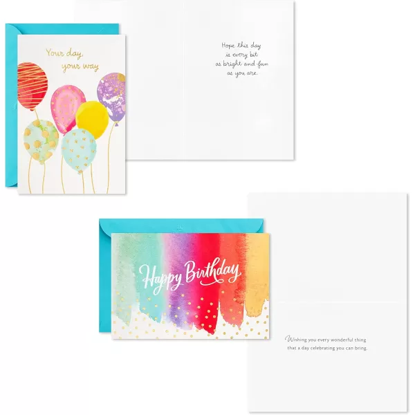 Hallmark Birthday Cards Assortment 36 Cards with Envelopes Bright Birthday WishesCelebrate