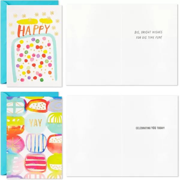 Hallmark Birthday Cards Assortment 36 Cards with Envelopes Bright Birthday WishesCelebrate