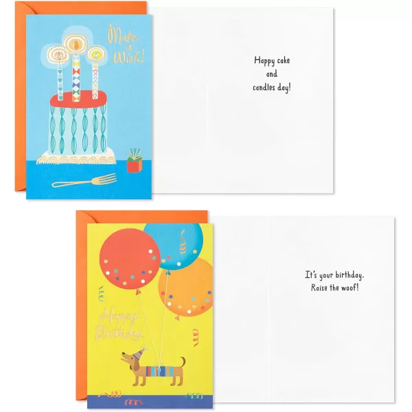 Hallmark Birthday Cards Assortment 36 Cards with Envelopes Bright Birthday WishesMulticolorAssorted