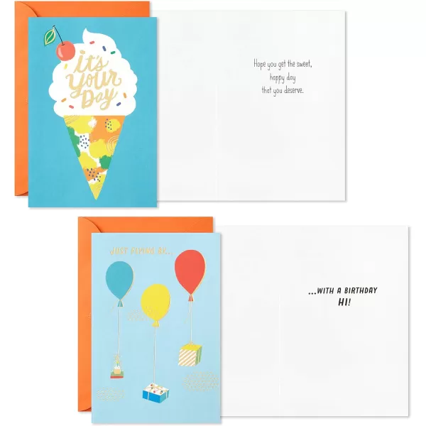 Hallmark Birthday Cards Assortment 36 Cards with Envelopes Bright Birthday WishesMulticolorAssorted