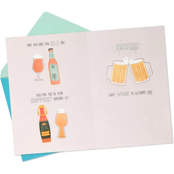 Hallmark Funny Beer Birthday Card from All of Us To A Dad Whos Lager Than Life