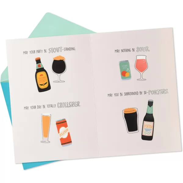 Hallmark Funny Beer Birthday Card from All of Us To A Dad Whos Lager Than Life