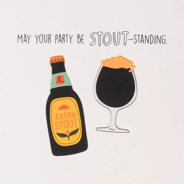 Hallmark Funny Beer Birthday Card from All of Us To A Dad Whos Lager Than Life