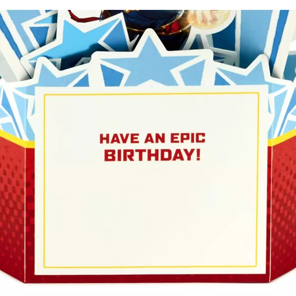 Hallmark Marvel Avengers Pop Up Card Superhero Birthday CakePop Up  Iron Man  Hulk  Captain America