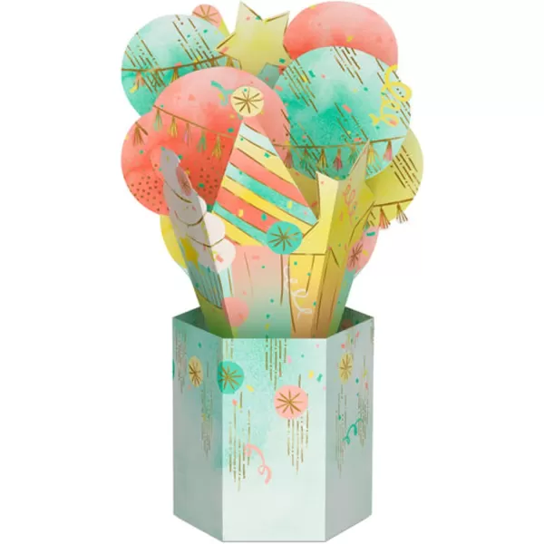 Hallmark Paper Wonder Birthday Pop Up Card Cupcake Balloons BouquetCupcake Balloons Bouquet