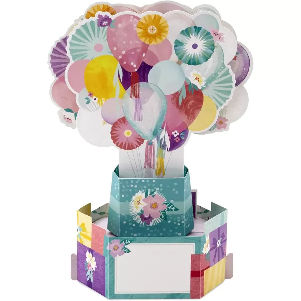 Hallmark Paper Wonder Birthday Pop Up Card Cupcake Balloons BouquetPop Up  Flower Balloons