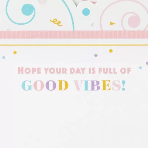 Hallmark Paper Wonder Birthday Pop Up Card Good VibesGood Vibes