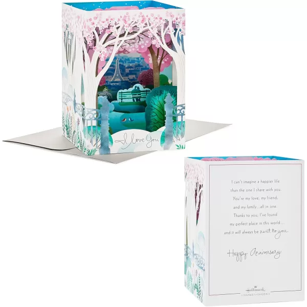 Hallmark Paper Wonder Displayable Pop Up Anniversary Card Paris 899RZW1009