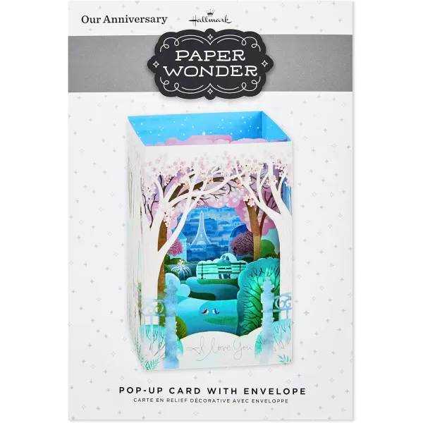 Hallmark Paper Wonder Displayable Pop Up Anniversary Card Paris 899RZW1009