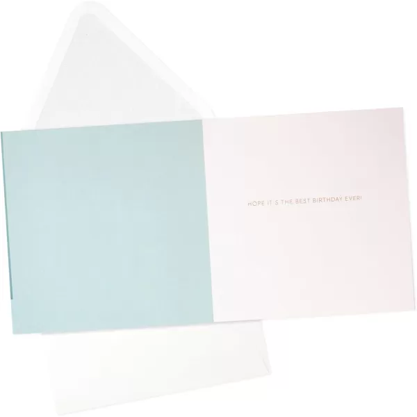 Hallmark Signature Birthday Card Best Birthday EverLight Blue