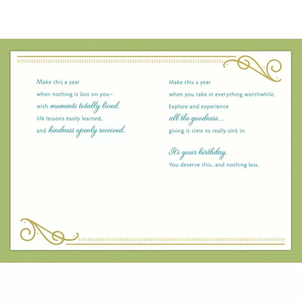 Hallmark Signature Birthday Card Best Birthday EverTeal