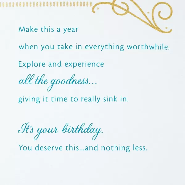 Hallmark Signature Birthday Card Best Birthday EverTeal