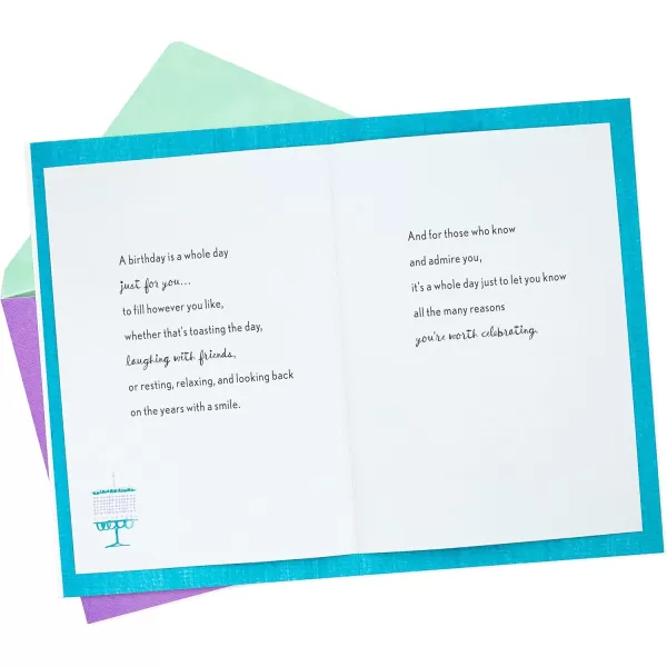 Hallmark Signature Birthday Card Best Birthday EverTurquoise