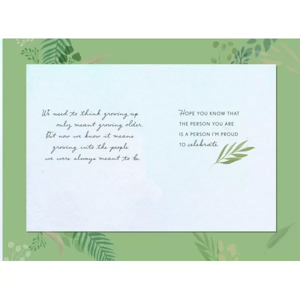 Hallmark Signature Birthday Card for Her OrchidGrowing Up