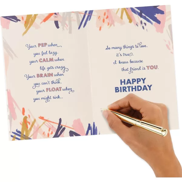 Hallmark Signature Birthday Card for Her Sassy and Classy FlagAbstract Flowers