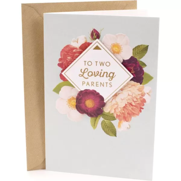 Hallmark Anniversary Greeting Card for Parents Grateful For You BothLoving Parents