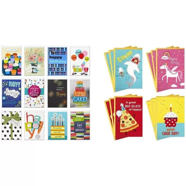 Hallmark Assorted Birthday Greeting Cards 12 Cards and EnvelopesAssorted Birthday 24 Count