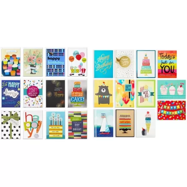 Hallmark Assorted Birthday Greeting Cards 12 Cards and EnvelopesCards  Birthday Cards