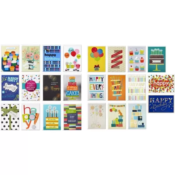 Hallmark Assorted Birthday Greeting Cards 12 Cards and EnvelopesCards  Cards  Happy Cake Day