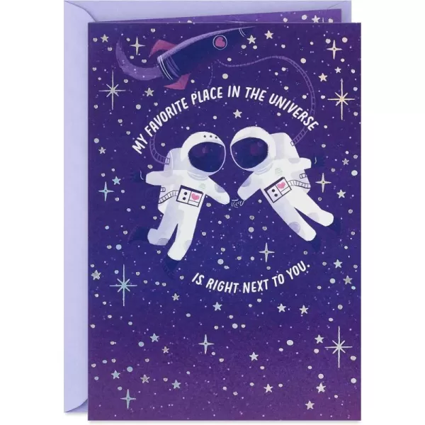 Hallmark Birthday Card for Husband Wife Boyfriend Girlfriend Astronauts Favorite Place in The UniverseAstronauts  Favorite Place in the Universe